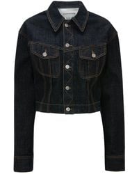 Victoria Beckham - Button-Fastening Denim Jacket - Lyst