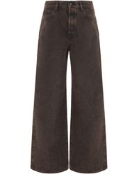 FRAME - The Collegiate Wide-Leg Trousers - Lyst
