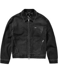 Represent - Zipped Denim Jacket - Lyst