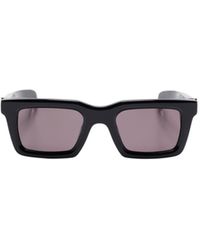 McQueen - Geometric Frame Sunglasses - Lyst