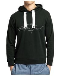 Emporio Armani - Logo Hooded Sweater - Lyst