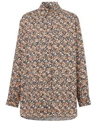 Burberry - Monogram-Pattern Long-Sleeve Shirt - Lyst