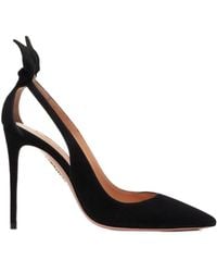 Aquazzura - 120Mm Bow Tie Pumps - Lyst