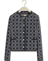 Dior - Macrocannage Cropped Jacket - Lyst