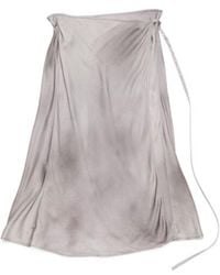 Acne Studios - Satin Wrap Midi Skirt - Lyst