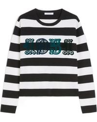 Max Mara - Viterbo Striped Crewneck Jumper - Lyst