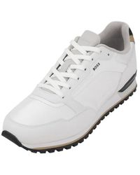 BOSS - Round-Toe Low-Top Sneakers - Lyst