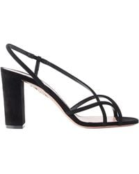 Aquazzura - Strap Suede Leather Sandal - Lyst