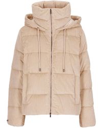 Peserico - Hooded Quilted Down Jacket - Lyst