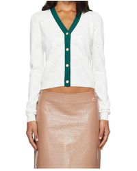 CASABLANCA - Knitted Mesh Cardigan - Lyst