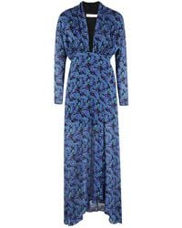 IRO - Printed Long-Sleeved Dress - Lyst