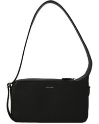 Courreges - Courrèges Logo Plaque Zip-Up Shoulder Bag - Lyst