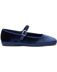 SCAROSSO - Petra Velvet Slippers - Lyst