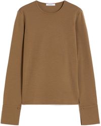 Max Mara - Crewneck Long-Sleeved Top - Lyst