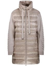Herno - Quilted Panelled Zip-Up Coat - Lyst