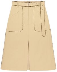 Dries Van Noten - Belted A-Line Skirt - Lyst