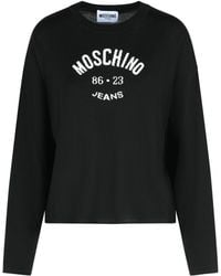 Moschino - Jeans Logo Embroidered Knitted Jumper - Lyst