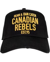 DSquared² - Rebels Curved Peak Baseball Cap - Lyst