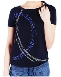 Armani Jeans - Logo Details T-Shirt - Lyst