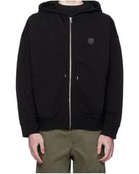 Maison Kitsuné - Maison Kitsuné Fox Head Zipped Oversized Hoodie - Lyst