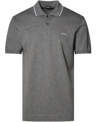ZEGNA - Z Logo Detailed Polo Shirt - Lyst