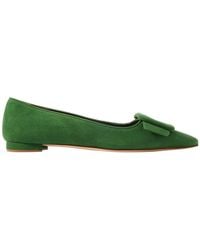 Manolo Blahnik - Pointed Flat Shoes - Lyst