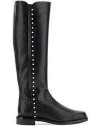 Stuart Weitzman - Pearl-Embellished Detail Boots - Lyst