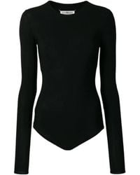 Maison Margiela - Long-Sleeved Jersey Bodysuit - Lyst