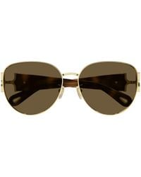 Chloé - Chloé Eyewear Cat-Eye Frame Sunglasses - Lyst