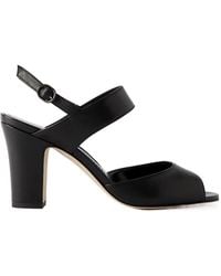 Manolo Blahnik - Open-Toed High-Heeled Sandals - Lyst