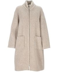 Lorena Antoniazzi - High-Collar Coat - Lyst