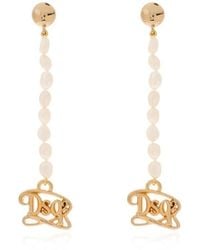 DSquared² - Logo Plaque Drop Earrings - Lyst