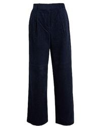 MAX&Co. - High-Waisted Corduroy Wide-Leg Trousers - Lyst