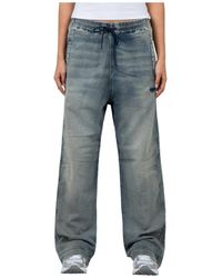 DIESEL - D-Martians Track Straight-Leg Jeans - Lyst