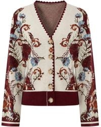FARM Rio - Long-Sleeve Knit Cardigan - Lyst