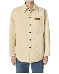 Bottega Veneta - Long-Sleeved Quilted Overshirt - Lyst