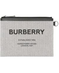 Burberry - Horseferry-Print Clutch Bag - Lyst