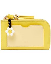 Fendi - Ff Diamonds Flower-Charm Leather Card Case - Lyst