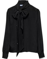 Prada - Marocain Shirt - Lyst