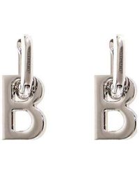 Balenciaga - Orecchini B Chain Xl Da Donna - Lyst
