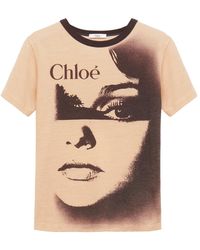 Chloé - Graphic-Print T-Shirt - Lyst