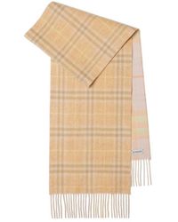 Burberry - Reversible Checked Cashmere Scarf - Lyst