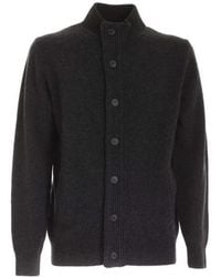 Barbour - Logo Patch Button-Up Cardigan - Lyst