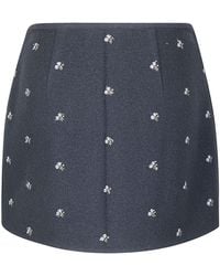 Rier - Walker Embroidered Mini Skirt - Lyst