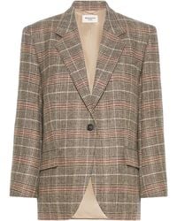 Weekend by Maxmara - Prince Of Wales Check Wool Single-Breasted Blazer - Lyst