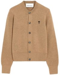 Ami Paris - Ami De Coeur Crewneck Cardigan - Lyst