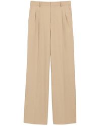 Ami Paris - Low Waist Wide Trousers - Lyst