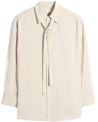 Lemaire - Pleated Buttoned Shirt - Lyst