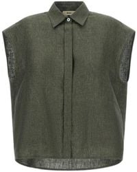 Herno - Concealed-Fastening Sleeveless Shirt - Lyst