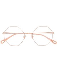 Chloé - Octagonal-Frame Glasses - Lyst